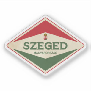 Szeged Ungarn Vintag Aufkleber