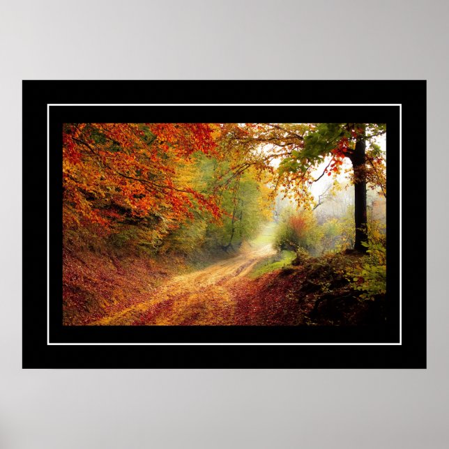 Szenario des Herbstfalls Poster (Vorne)