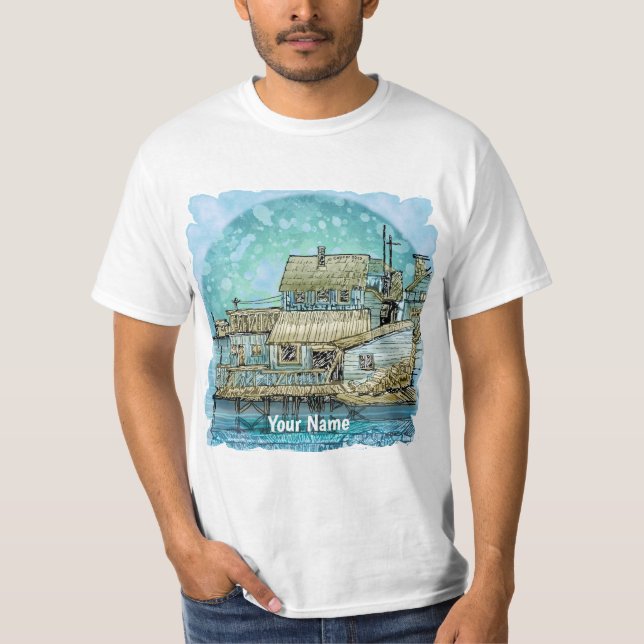 Szene am Kai T-Shirt (Vorderseite)