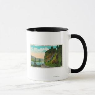 Szene an Shepperds Dell auf Columbia River Tasse