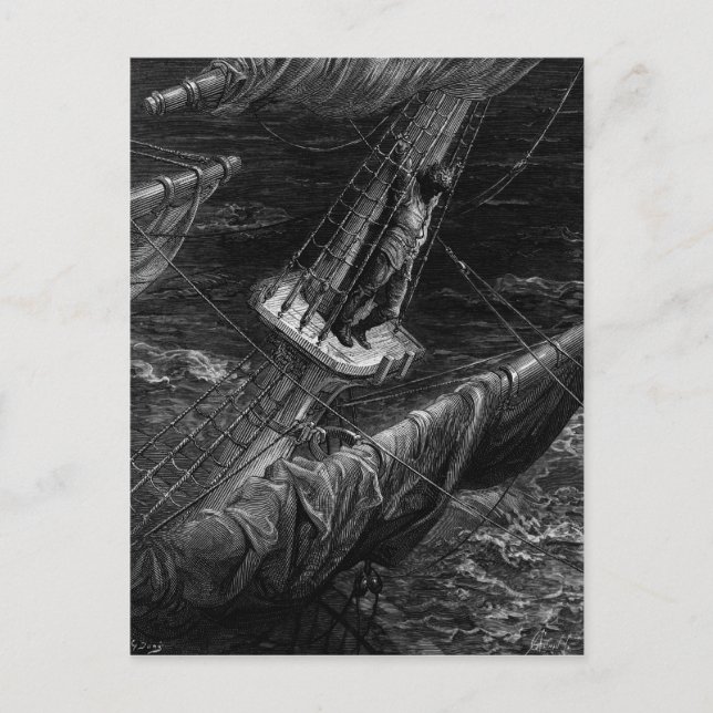 Szene aus "Das Regime des alten Mariners" Postkarte (Vorderseite)