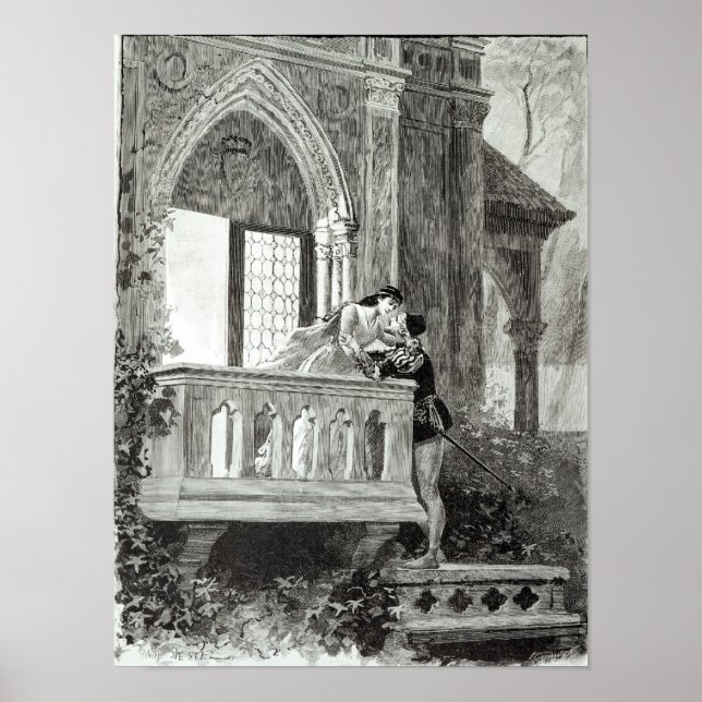 Szene aus dem Akt II von Romeo und Julia Poster (Vorne)