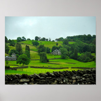 Szene aus dem Lake District Poster