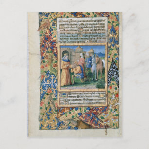 Szene aus den "Stunden von Louis d'Orleans" Postkarte