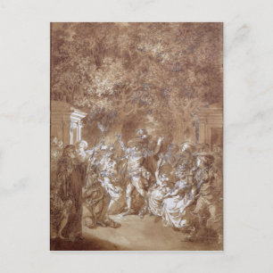 Szene aus der "Ehe von Figaro" Postkarte