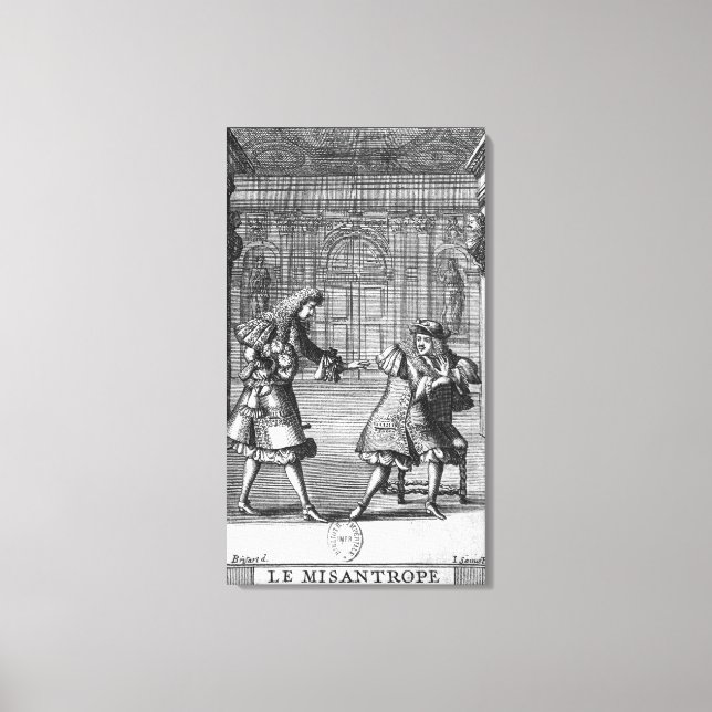 Szene aus 'Le Misanthrope' Leinwanddruck (Vorderseite)