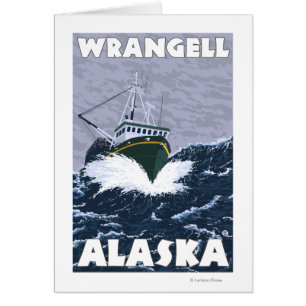 Szene der Fischerboote - Wrangell, Alaska