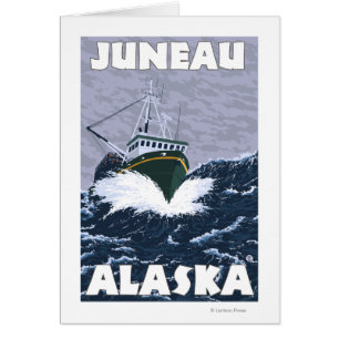 Szene der Fischereifahrzeuge - Juneau, Alaska
