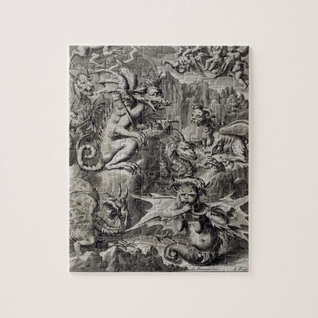 Szene der Hölle, Illustration dem Teil 3 Cha von (Vertikal)