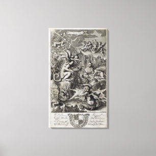 Szene der Hölle, Illustration dem Teil 3 Cha von Leinwanddruck