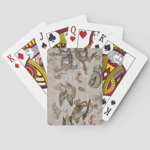 Szene der Wasservögel auf dem Nil, Haus von Faun Spielkarten
