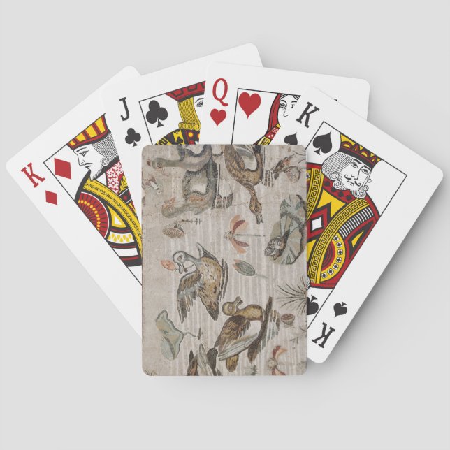 Szene der Wasservögel auf dem Nil, Haus von Faun Spielkarten (Rückseite)