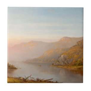 Szene des Berges River (Herbst des Hudson) Fliese