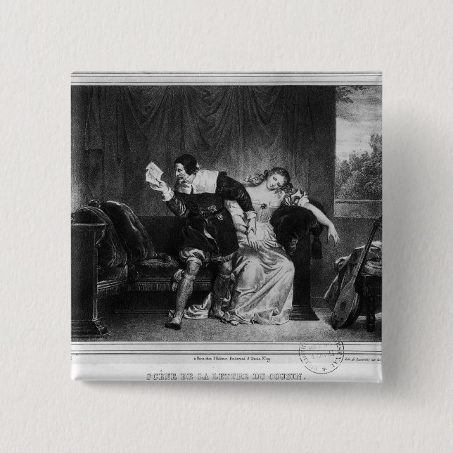 Szene des Buchstaben des Cousins Button (Vorderseite)