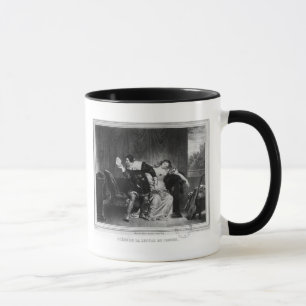 Szene des Buchstaben des Cousins Tasse