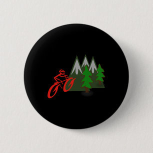 Szene eines Mountainbike-Fahrers beim Bergauffahre Button