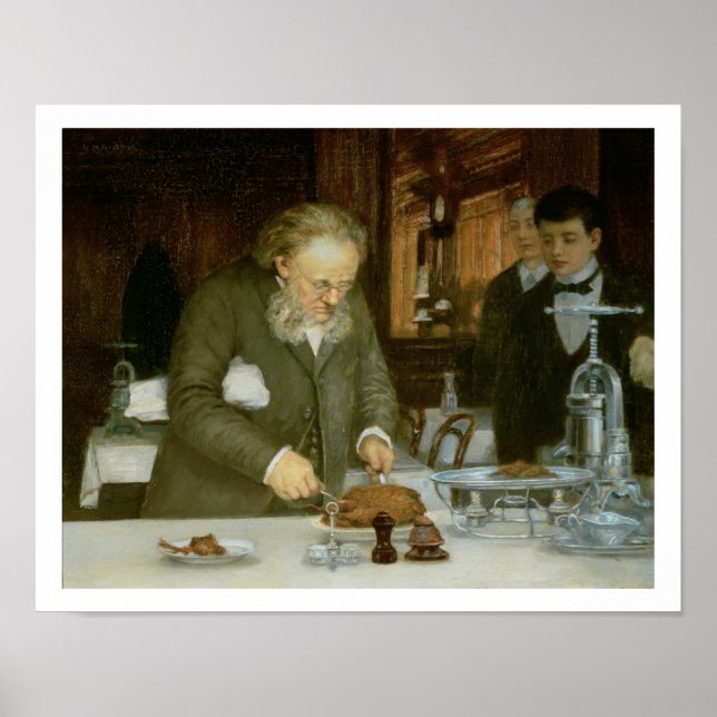 Szene im Restaurant La Tour d'Argent Poster (Vorne)