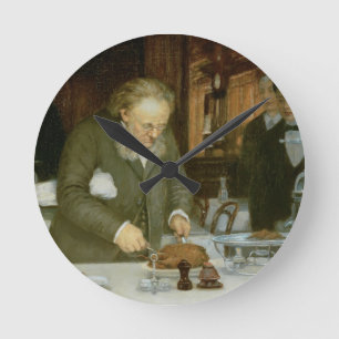 Szene im Restaurant La Tour d'Argent Runde Wanduhr