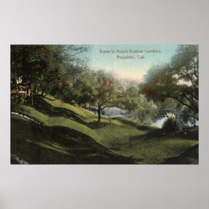 Szene in Busch Sunken Gardens Poster