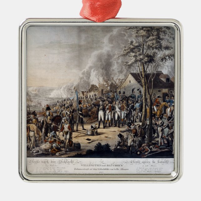 Szene nach dem Kampf von Waterloo Ornament Aus Metall (Vorne)