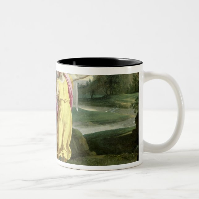 Szene vom Leben von St. Benedict Zweifarbige Tasse (Rechts)