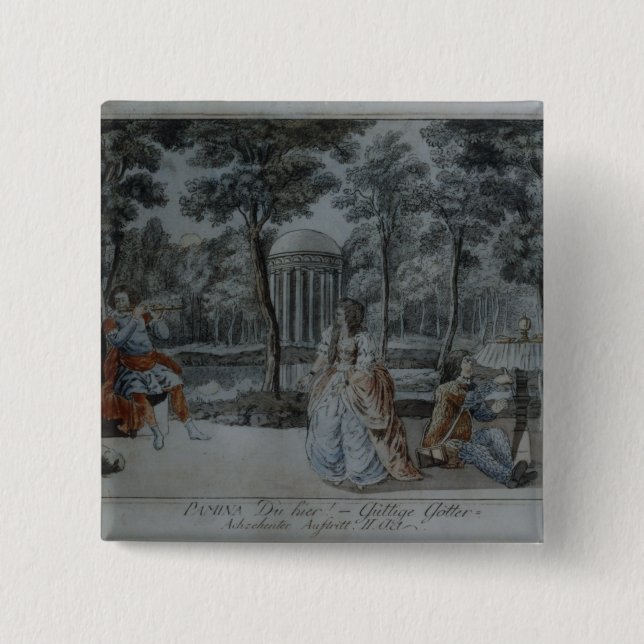 Szene 'vom magischen Flute Button (Vorderseite)