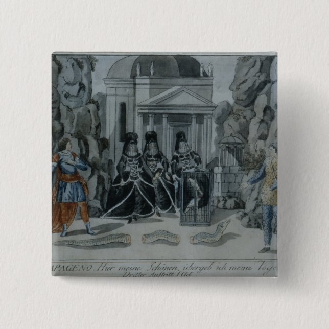 Szene 'vom magischen Flute Button (Vorderseite)