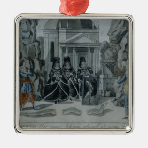 Szene 'vom magischen Flute Ornament Aus Metall