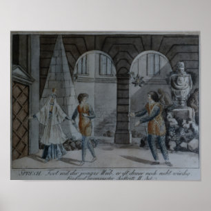 Szene 'vom magischen Flute Poster