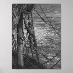 Szene 'vom Raureif des alten Mariner Poster