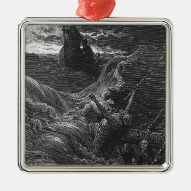Szene 'vom Raureif des alten Mariner Silbernes Ornament (Vorne)