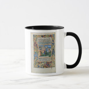 Szene von den 'Stunden von Louis d'Orleans Tasse