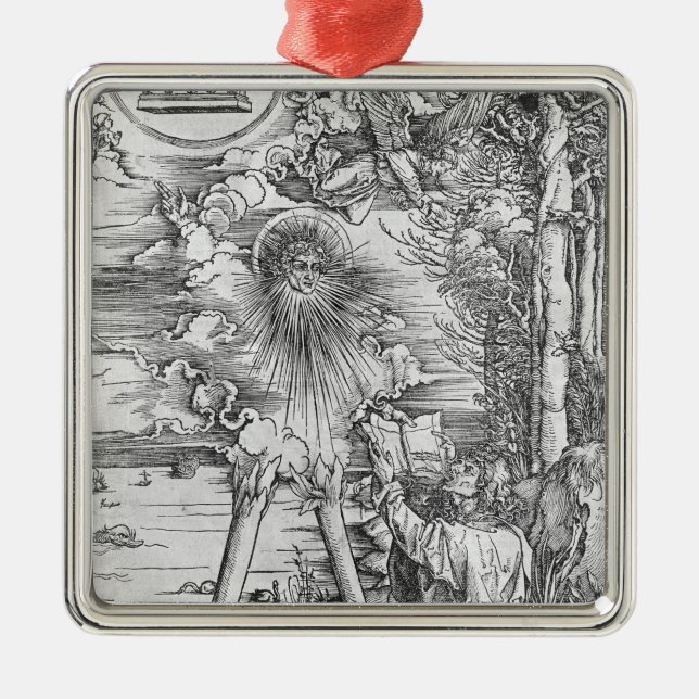 Szene von der Apokalypse 2 Silbernes Ornament (Vorne)