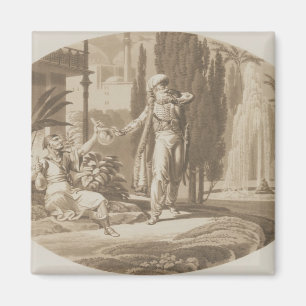 Szene 'von der Heirat von Figaro Magnet