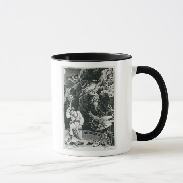 Szene von der Oper 'Der Freischutz Tasse (Rechts)