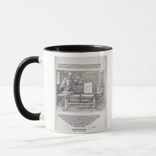 Szene von Durers "Kurs in der Kunst des Tasse
