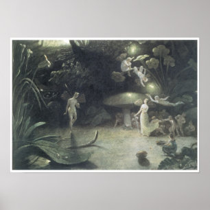 Szene von einem Sommernachtstraum, 1832 Poster