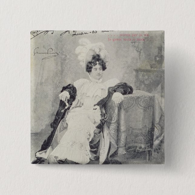 Szene von Tat II der Oper 'La Boheme Button (Vorderseite)