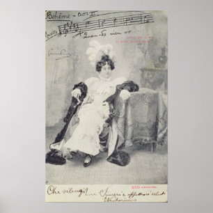 Szene von Tat II der Oper 'La Boheme Poster