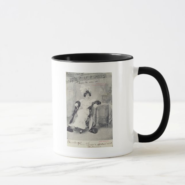 Szene von Tat II der Oper 'La Boheme Tasse (Rechts)