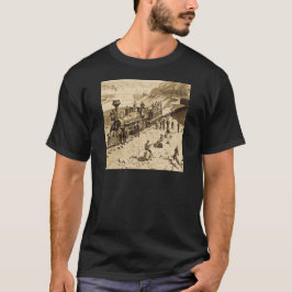 Szenen auf dem Gewerkschafts-pazifischen T-Shirt