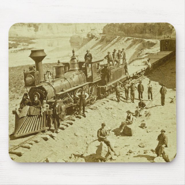 Szenen auf der Gewerkschafts-Pazifik-Eisenbahn Mousepad (Vorne)