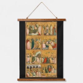 Szenen aus dem Leben Christi Tapestry Wandteppich Mit Holzrahmen