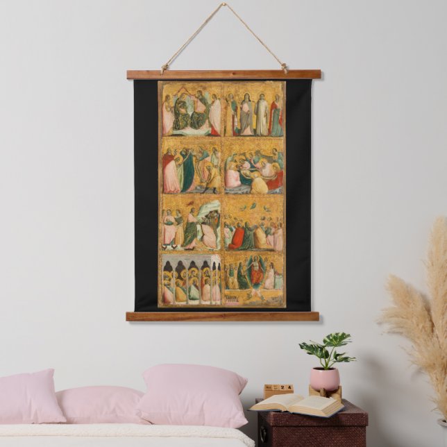 Szenen aus dem Leben Christi Tapestry Wandteppich Mit Holzrahmen (Schlafzimmer)