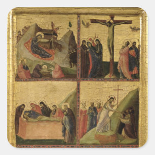 Szenen aus der Leidenschaft (Panel) Quadratischer Aufkleber