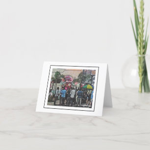 Szenen aus New Orleans Notecard Dankeskarte
