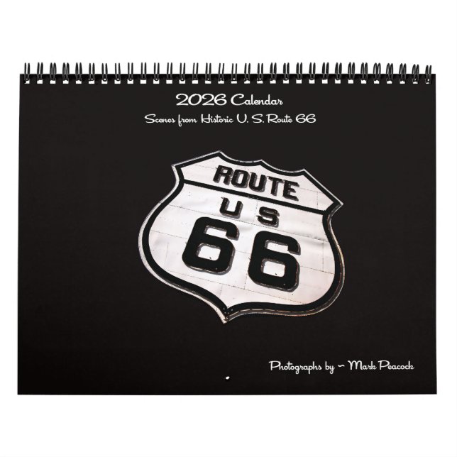 Szenen der historischen Route 66 Kalender (Titelbild)