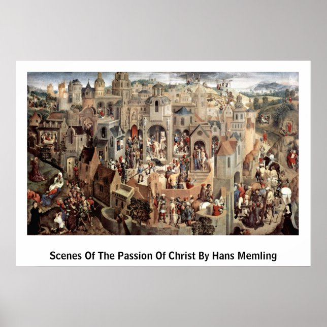 Szenen der Leidenschaft Christi von Hans Memling Poster (Vorne)
