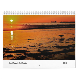 Szenen des Siegel-Strandes Kalender
