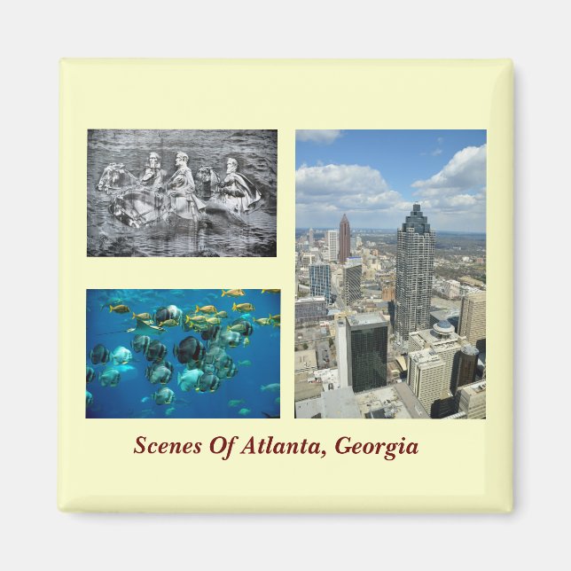 Szenen von Atlanta, Georgien Magnet (Vorne)